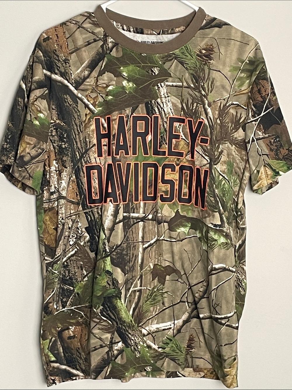 Harley-Davidson Camo Short Sleeve Tee in Brown and Green
